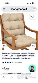 Cuscini per sedie da esterni