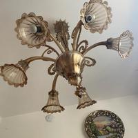 lampadario in vetro di murano 