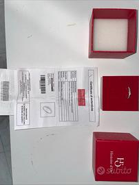 💎 Anello mezza fede in oro bianco con diamanti –