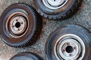 4 cerchi cerchioni ferro mini minor