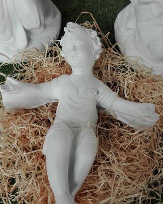 Presepe in Cemento Bianco