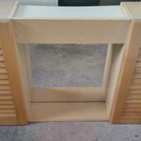Specchiera per bagno in legno