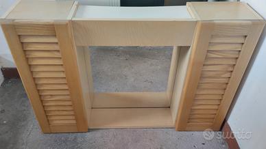 Specchiera per bagno in legno