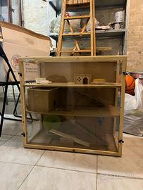 Gabbia per criceti gigante fatta a mano