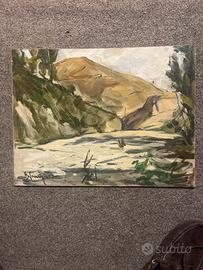 Olio su masonite di Gianni Cavani