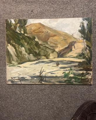 Olio su masonite di Gianni Cavani