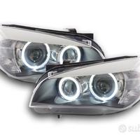 Fari anteriori bmw x1 e84 09-12 led angel eyes