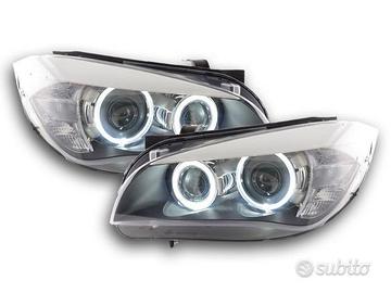 Fari anteriori bmw x1 e84 09-12 led angel eyes