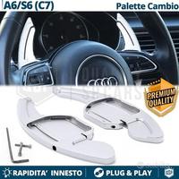 PALETTE Cambio per Audi A6 S6 RS6 C7 Paddle Silver