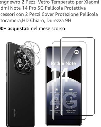 Vetro e cover Xiaomi Redmi Note 14 Pro 5g