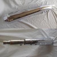 Marmitta dx cromata con abrasioni GUZZI V7  III