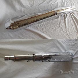 Marmitta dx cromata con abrasioni GUZZI V7  III