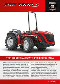 Trattore carraro tgf 7800s con biotrituratore