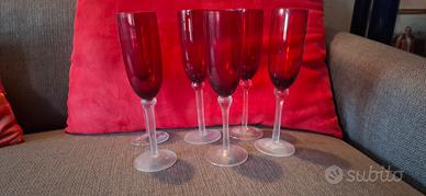 6 calici vetro di coin casa milano.nuovi.