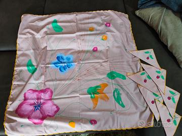 tovaglia dipinta a mano 