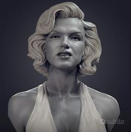 Marilyn Monroe 3D Bust