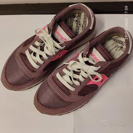 Scarpe Saucony  jazz prugna e rosa