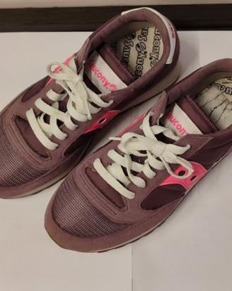 Scarpe Saucony  jazz prugna e rosa