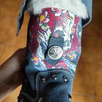 Stivaletti Ed Hardy grigio ottanio 