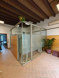 Box ufficio modulare in vetro e alluminio – 3×3 m