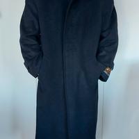 Cappotto blu lana e cashmere uomo