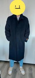 Cappotto blu lana e cashmere uomo
