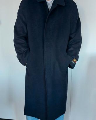 Cappotto blu lana e cashmere uomo