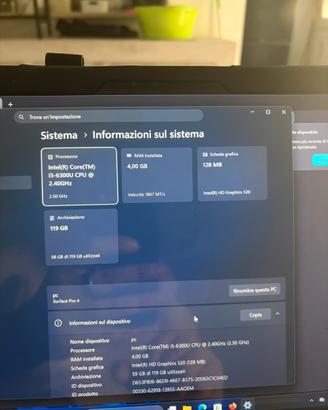 Microsoft surface  4 pro