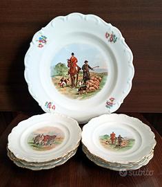 Set Piatti Porcellana Vintage Bavaria-Schumann