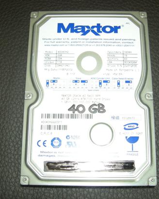 Hard Disk HD Maxtor 40 GB D540X-4D 4D040H2