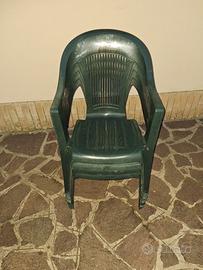 Sedie da giardino in plastica