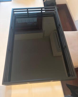 vassoio lusso Casa Padrino 56X36X5, acciaio+vetro