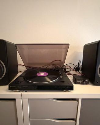 Giradischi Pioneer PL 990 casse ampli 50 dischi