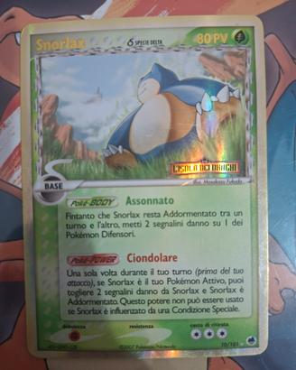 Snorlax specie delta stamped reverse Ex 
