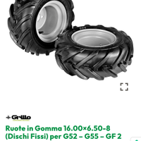 Ruote complete x motocoltivatore