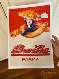 Poster stampa Barilla 33x48 quadro cucina vintage