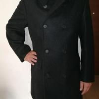 Cappotto in lana nera EMPORIO ARMANI