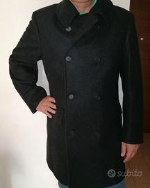 Cappotto in lana nera EMPORIO ARMANI