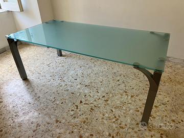 Tavolo / Scrivania in cristallo temperato 200x80
