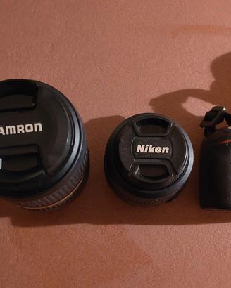 Fotocamera Nikon D3200 + due Obiettivi