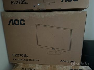 monitor pc AOC 22" (Modello E2270SW) come nuovi