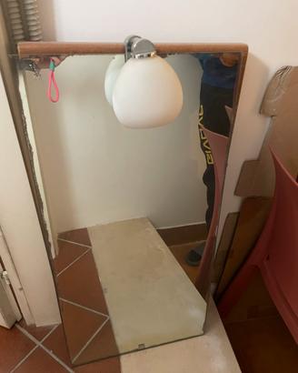Specchio con luce bagno inda