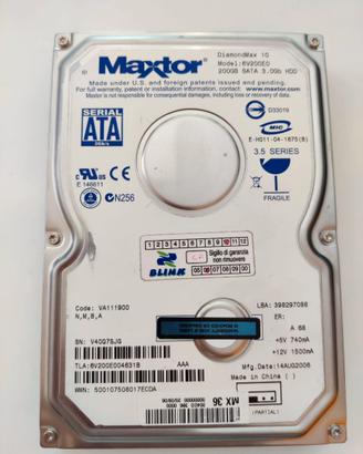 Maxtor DiamondMax 10 200GB SATA (009)