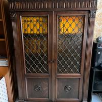 Mobile vetrina legno vintage stile classico
