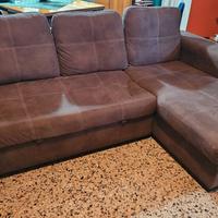 Divano letto con chaise longue