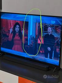 Tv LG 4K con schermo rotto.