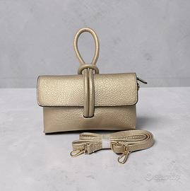 Borsa elegante oro con tracolla 