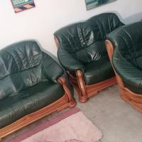 SET DIVANI reale 2+2+1 in pelle ! CONSEGNA !