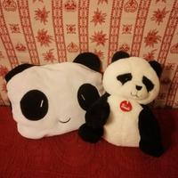 copertina e peluche panda