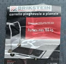 Carrello pieghevole a pianale